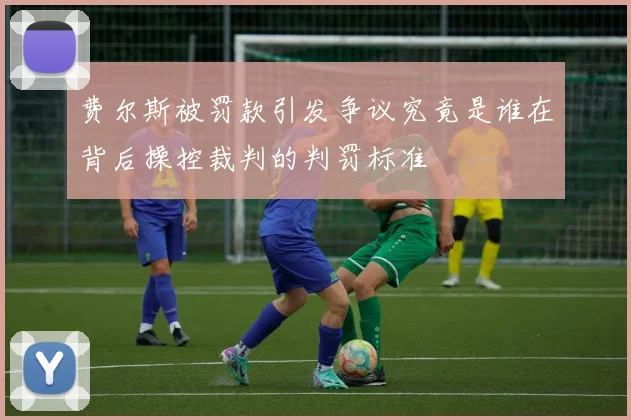费尔斯被罚款引发争议究竟是谁在背后操控裁判的判罚标准